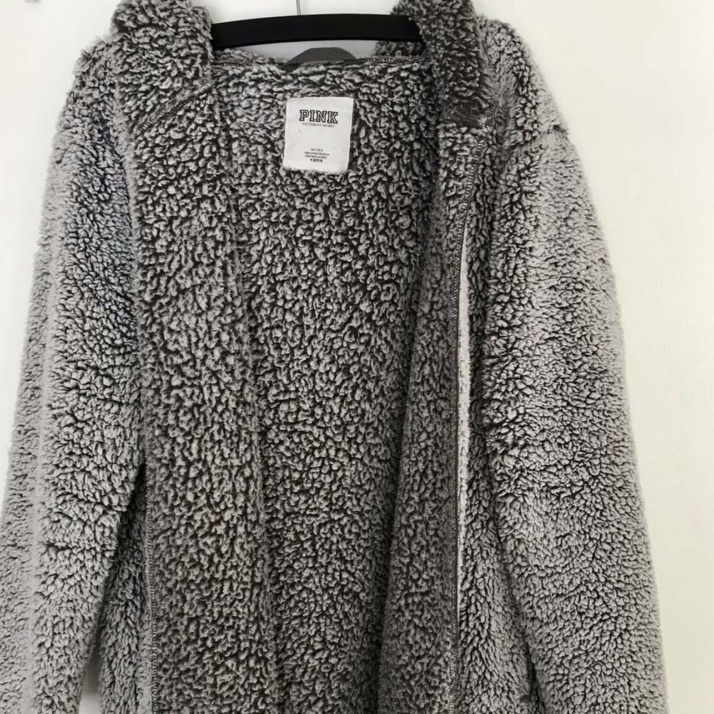 PINK Sherpa Cardigan